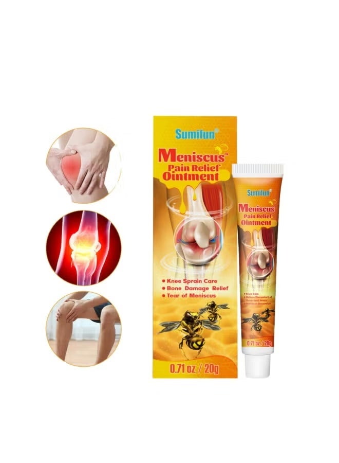 Sumifun Meniscus Pain Relief Ointment, Bee Venom Cream for Joint Shoulders Neck Waist and Legs, Propolis Professional Gel, Relieve Discomfort of Bones and Joints 3X20g - Image 2